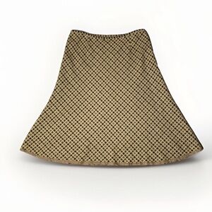 Valerie Steven’s Women’s Flare Maxi Skirt Houndstooth Brown Size 16  Wool Blend